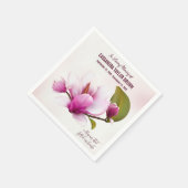 Magnolia Flower Funeral Memorial Servet (Hoek)