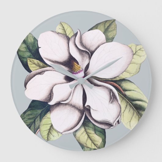 Magnolia Flower Grote Klok (Voorkant)