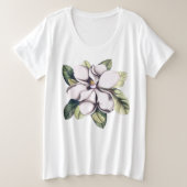 Magnolia Flower Grote Maat T-shirt (Design voorkant)