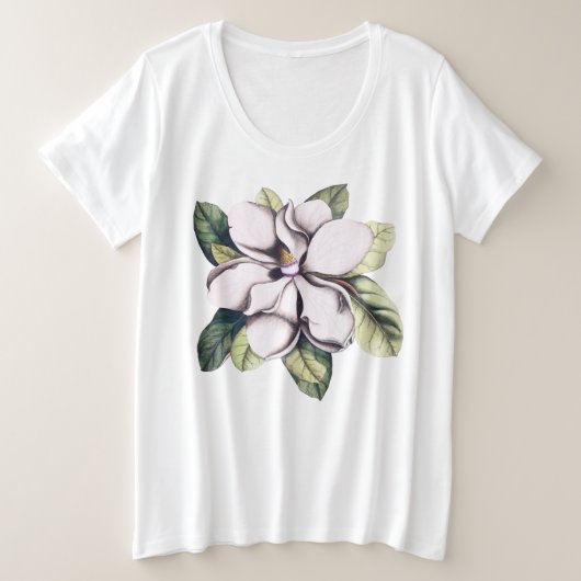 Magnolia Flower Grote Maat T-shirt (Design voorkant)