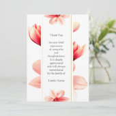 Magnolia Flower Hartelijk dank Kaart (Staand voorkant)