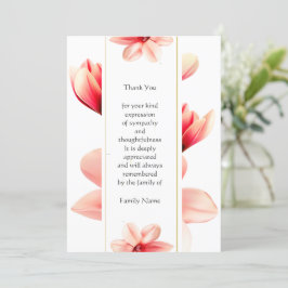 Magnolia Flower Hartelijk dank Kaart