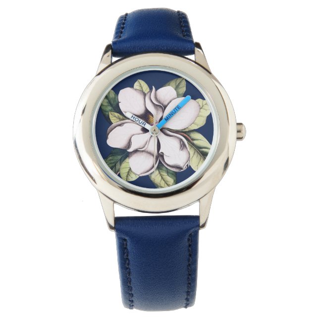 Magnolia Flower Horloge (Voorkant)