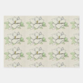 Magnolia Flower Inpakpapier Vel (Voorkant)