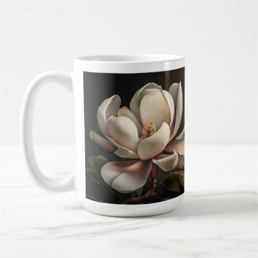 Magnolia Flower Koffiemok (Links)