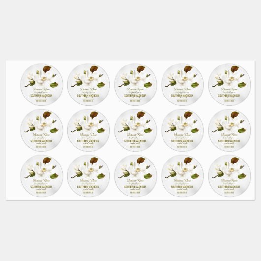 Magnolia Flower Labels (Vel)
