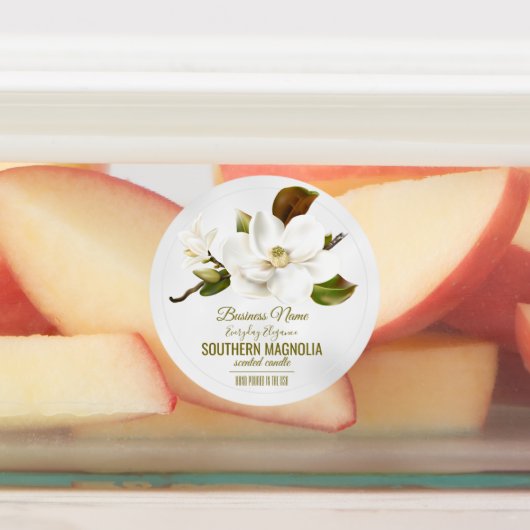 Magnolia Flower Labels (Aangebracht)