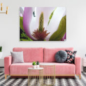 magnolia flower macroshot canvas afdruk (Insitu (Woonkamer))