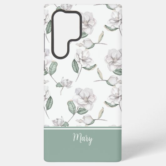 Magnolia Flower MagSafe Tough Samsung Galaxy Hoesje (Achterkant)