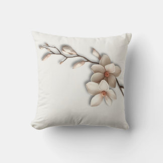 Magnolia Flower Minimalist Zen Kussen