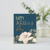 Magnolia Flower/Moederdag Briefkaart (Staand voorkant)