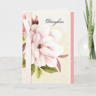 Magnolia Flower Moederdag Card voor dochter Kaart