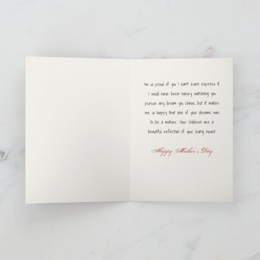 Magnolia Flower Moederdag Kaart voor Daughter (Binnen)