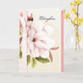 Magnolia Flower Moederdag Kaart voor Daughter (Gele Bloem)