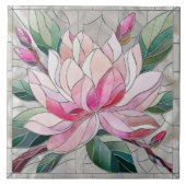 Magnolia Flower Mozaïek Keramische Tegel Tegeltje (Voorkant)