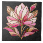 Magnolia Flower Mozaïek Keramische Tegel Tegeltje (Voorkant)