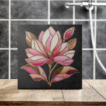 Magnolia Flower Mozaïek Keramische Tegel Tegeltje<br><div class="desc">Deze tegels tonen de elegantie van magnoliabloemen in een boeiende mozaïekstijl. Of u nu uw keuken,  badkamer of een andere ruimte inricht,  deze tegels voegen een vleugje botanische schoonheid toe.</div>