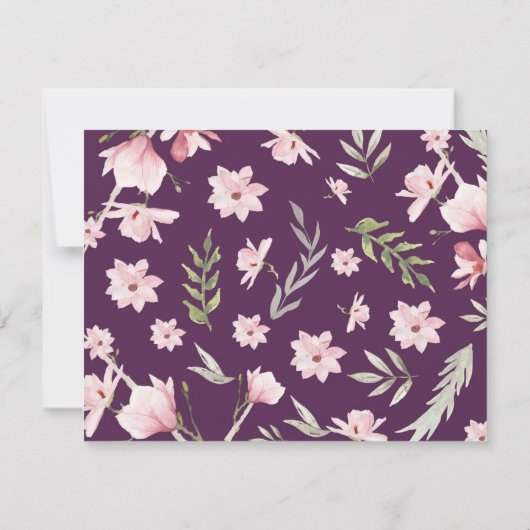 Magnolia Flower Note Card Notitiekaartje (Achterkant)