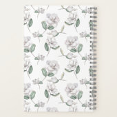Magnolia Flower Personalized Journal Notebook Notitieboek (Achterkant)
