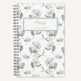 Magnolia Flower Personalized Journal Notebook Notitieboek