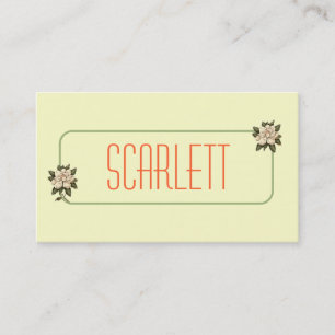 Magnolia Flower Personalized Visitekaartjes