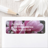 Magnolia Flower Retouradreslabel Etiket (Insitu)