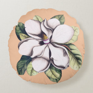 Magnolia Flower Rond Kussen