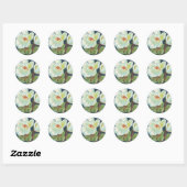 Magnolia Flower Ronde Sticker (Vel)