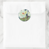 Magnolia Flower Ronde Sticker (Tas)