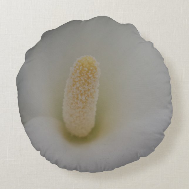 Magnolia Flower Round Pillow Rond Kussen (Achterkant)