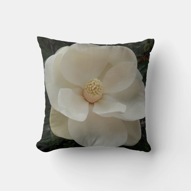 Magnolia Flower Sierkussen (Voorkant)