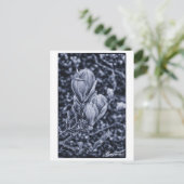 Magnolia Flower, Spring, Unfolding buds / Natuur Briefkaart (Staand voorkant)