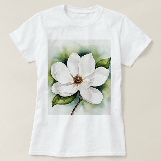 Magnolia flower t-shirt (Design voorkant)
