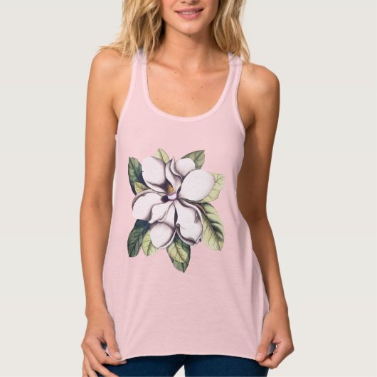 Magnolia Flower Tanktop (Voorkant)