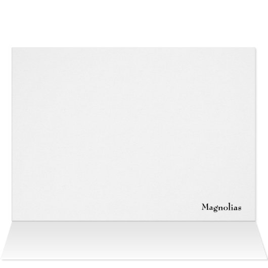 Magnolia Flower Trio on Black (Binnen Horizontaal (Boven))