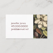 Magnolia Flower Visitekaartje (Achterkant)