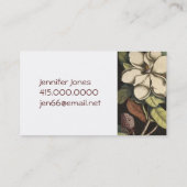 Magnolia Flower Visitekaartje (Achterkant)