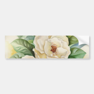 Magnolia Flower Waterverf Panting Bumpersticker