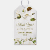 Magnolia Flower Wedding Gift Labels Cadeaulabel (Voorkant)
