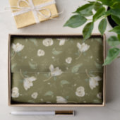 Magnolia Flowers and Leaves Botanical Natuur Tissuepapier (Geschenk)