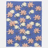 Magnolia Flowers Blooms Fleece Deken (Voorkant)