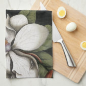 Magnolia Flowers Blossom Kitchen Towel Theedoek (Quarter Fold)