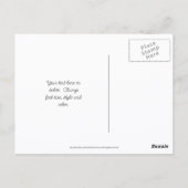 Magnolia Flowers Blue Sky Personalized Briefkaart (Achterkant)