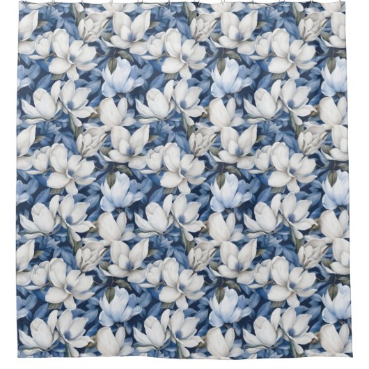 Magnolia Flowers Douchegordijn (Voorkant)