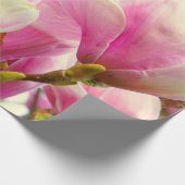 Magnolia Flowers Floral Botanical Blossom Chic Cadeaupapier (Hoek)