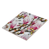 Magnolia Flowers Floral Botanical Blossom Chic Ce Tegeltje (Zijkant)
