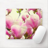 Magnolia Flowers Floral Botanical Blossom Chic Muismat (Met muis)