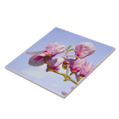 Magnolia Flowers Floral Botanical Blossom Chic Tegeltje (Zijkant)