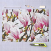 Magnolia Flowers Floral Botanical Blossom Chic Tissuepapier (Craft)