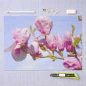 Magnolia Flowers Floral Botanical Blossom Chic Tissuepapier (Craft)